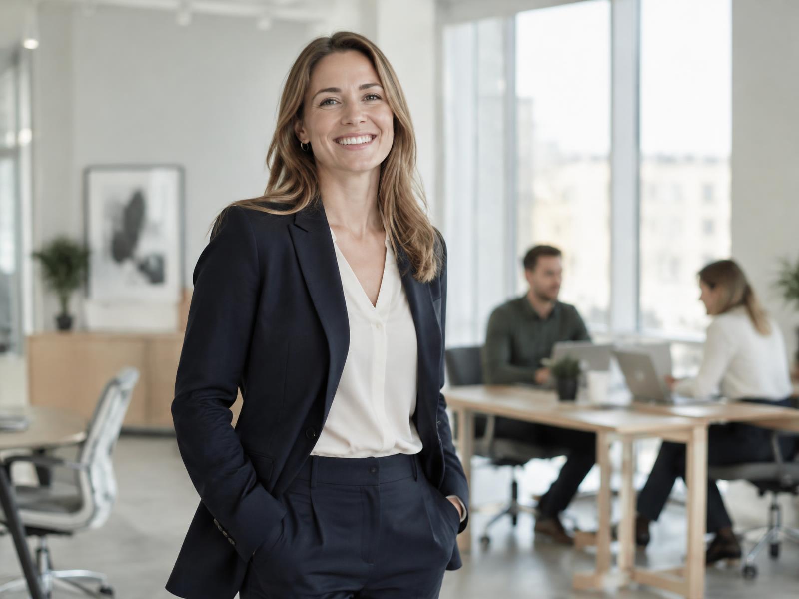 Recruitment consultant in a bright modern office